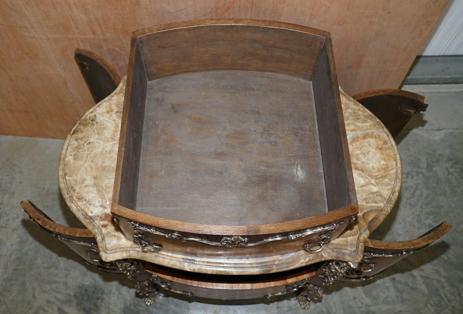 15000.0 Rare & Collectable Germain Landrin Circa 1750 French Marble Kingwood Sideboard photo