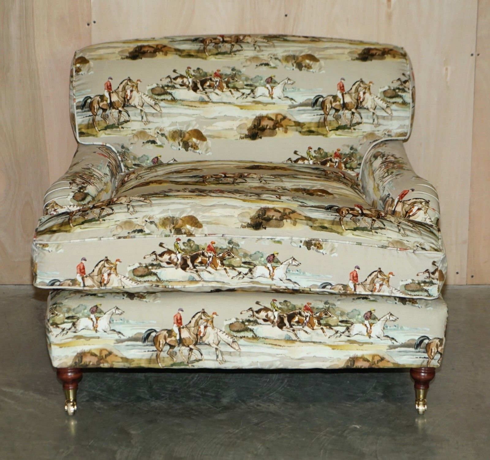 New Pair Of Mulberry Custom Howard Love Seat Armchairs Morning Gallop Velvet photo 15000.0