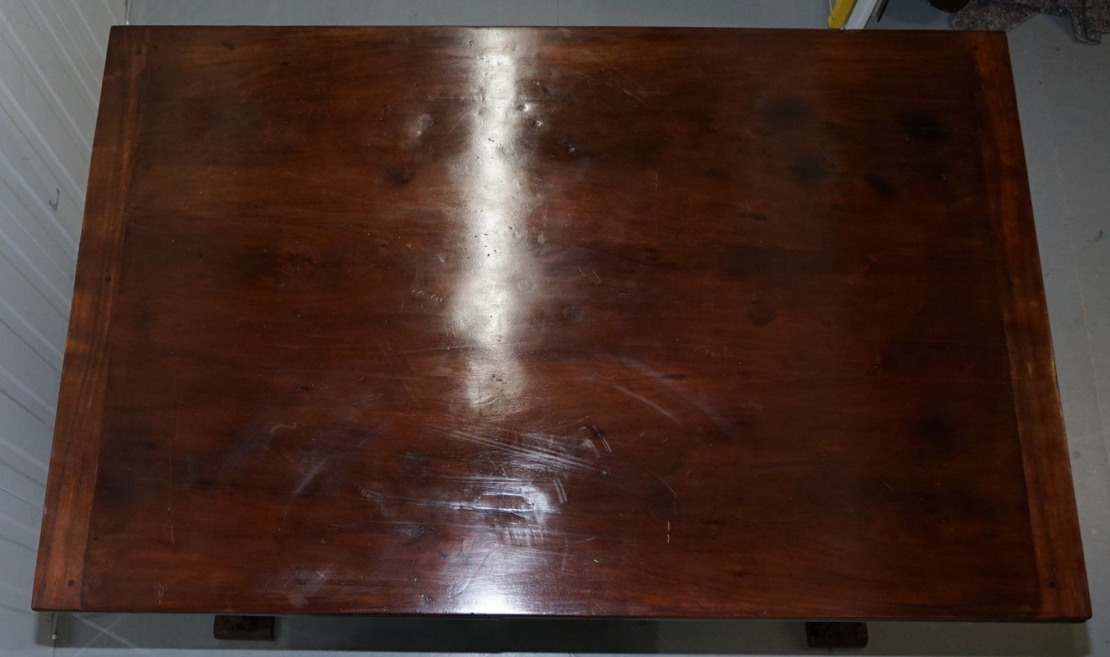 photo for sale Rare 18th Century French Walnut Renaissance Extending High Table Heavily Carved