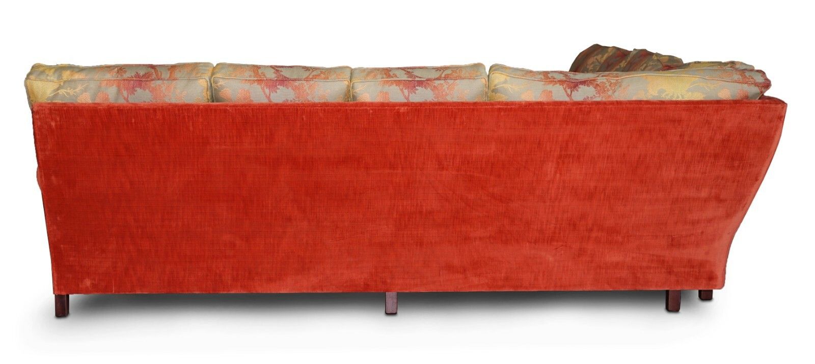 12000.0 George Smith Signature Large 7 Seater Corner Sofa With Velour Floral Upholstery photo