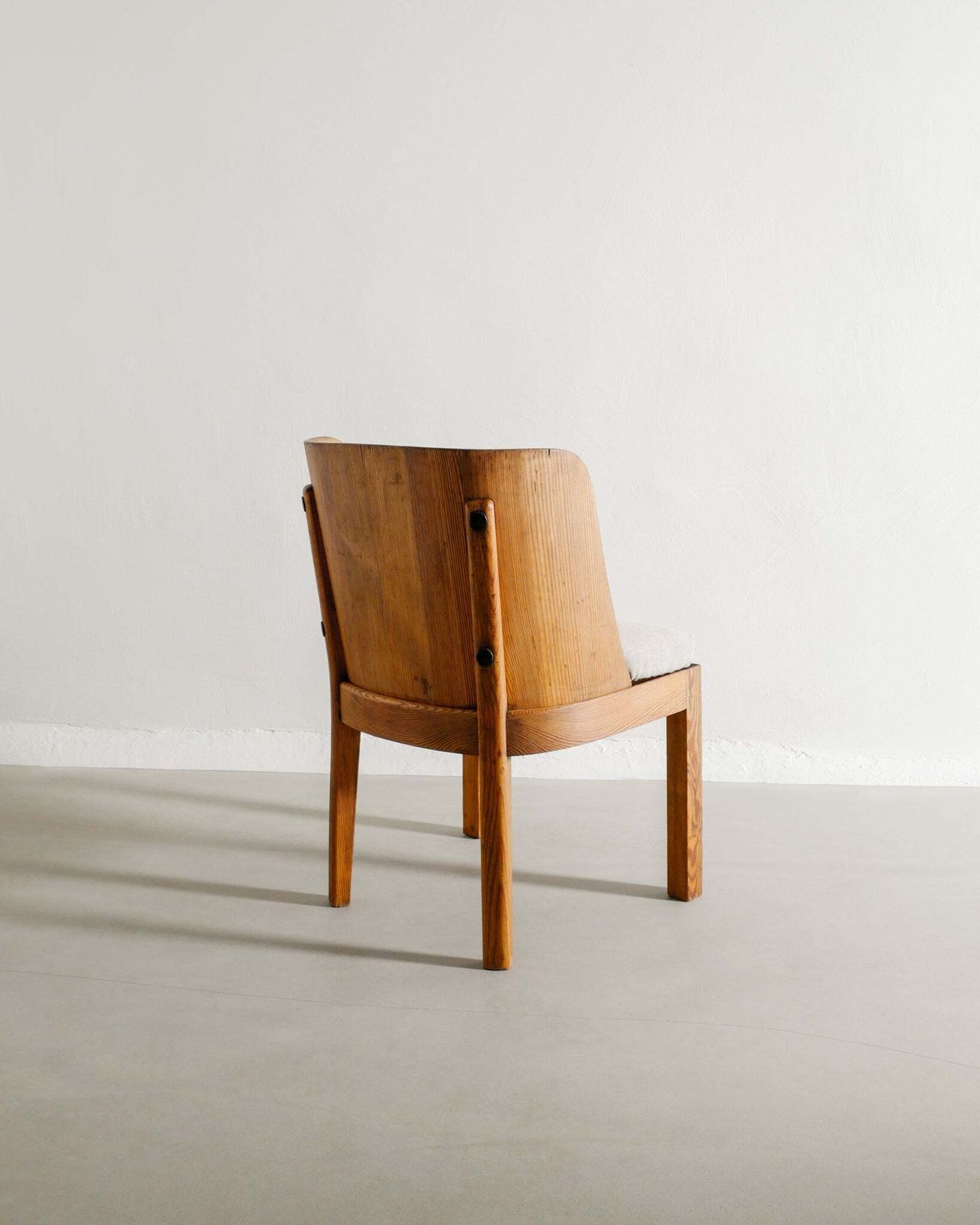 Pair Of Swedish Wooden "Lovö" Armchairs In Stained Pine By Axel Einar Hjorth For Nordiska Kompaniet Sweden, 1930s photo for sale