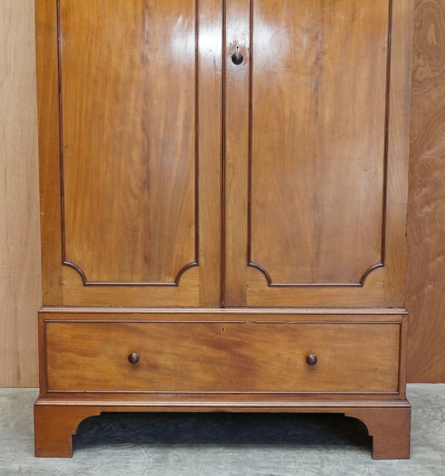Original Antique Fully Stamped Howard & Son's Berners Street Mahogany Wardrobe photo 10500.0