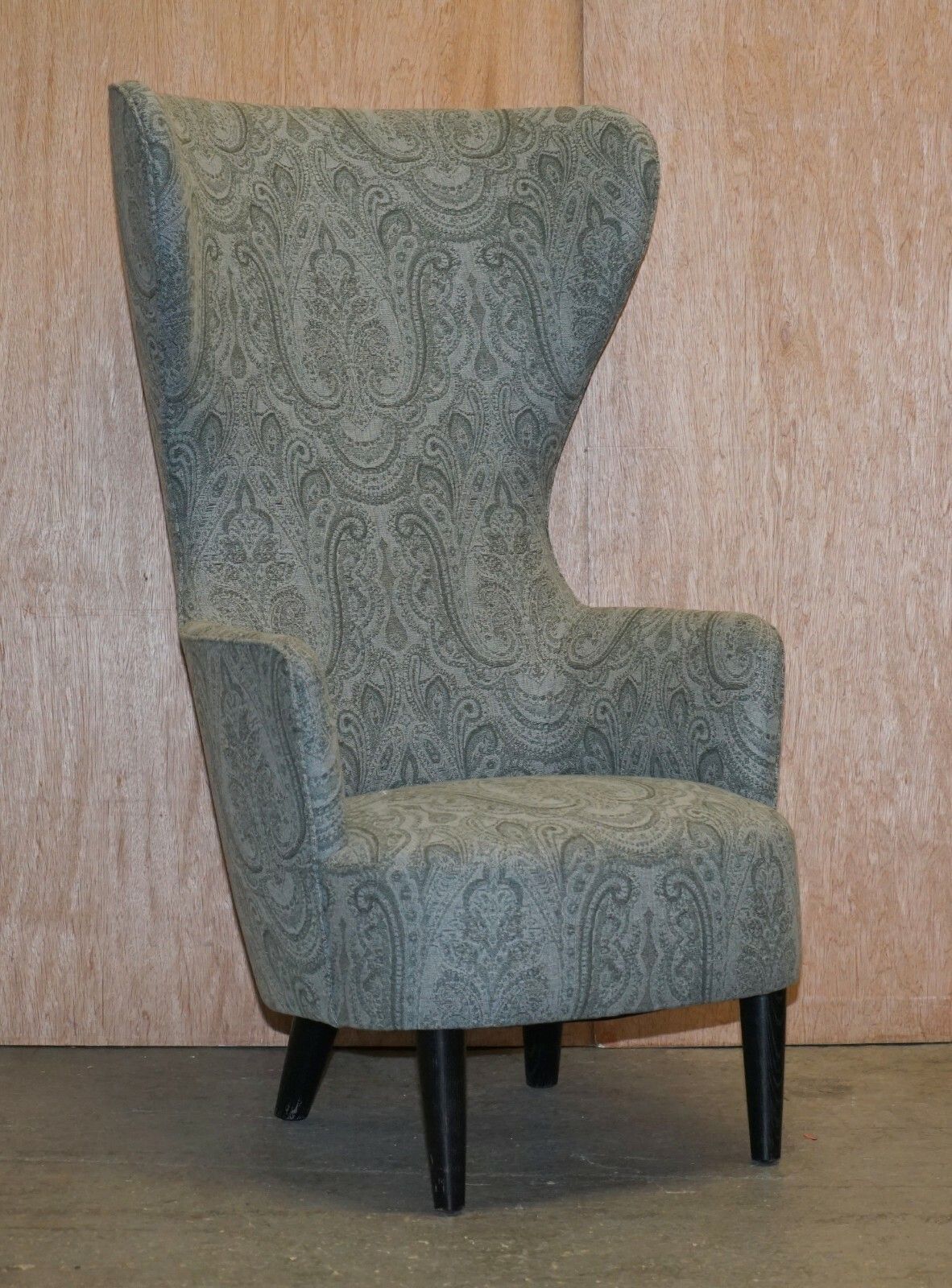 Pair Of Rrp £16,000 2007 Restored George Smith Tom Dixon Wing Back Armchairs photo for sale