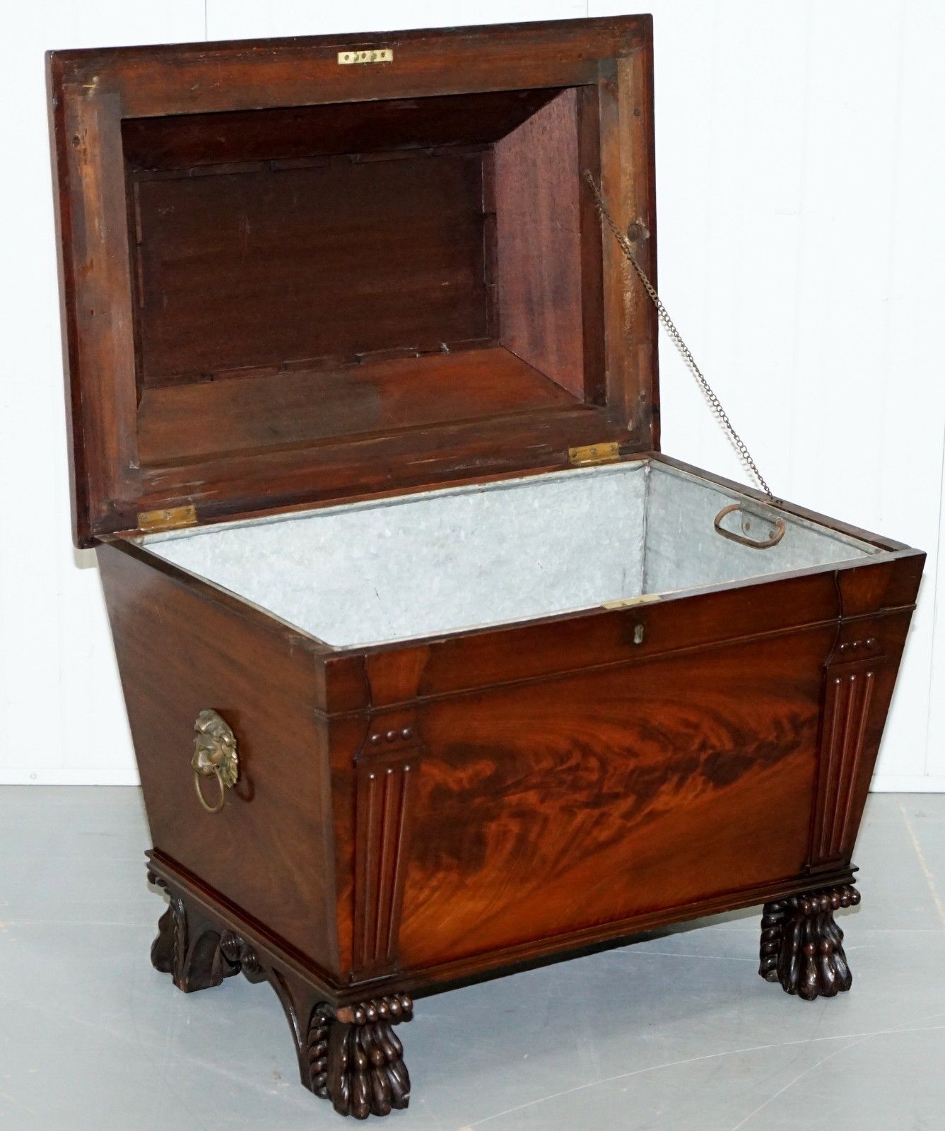 photo for sale Sir Anderson Army General Georgian Irish 1810 Mahogany Wine Cooler Cellarette