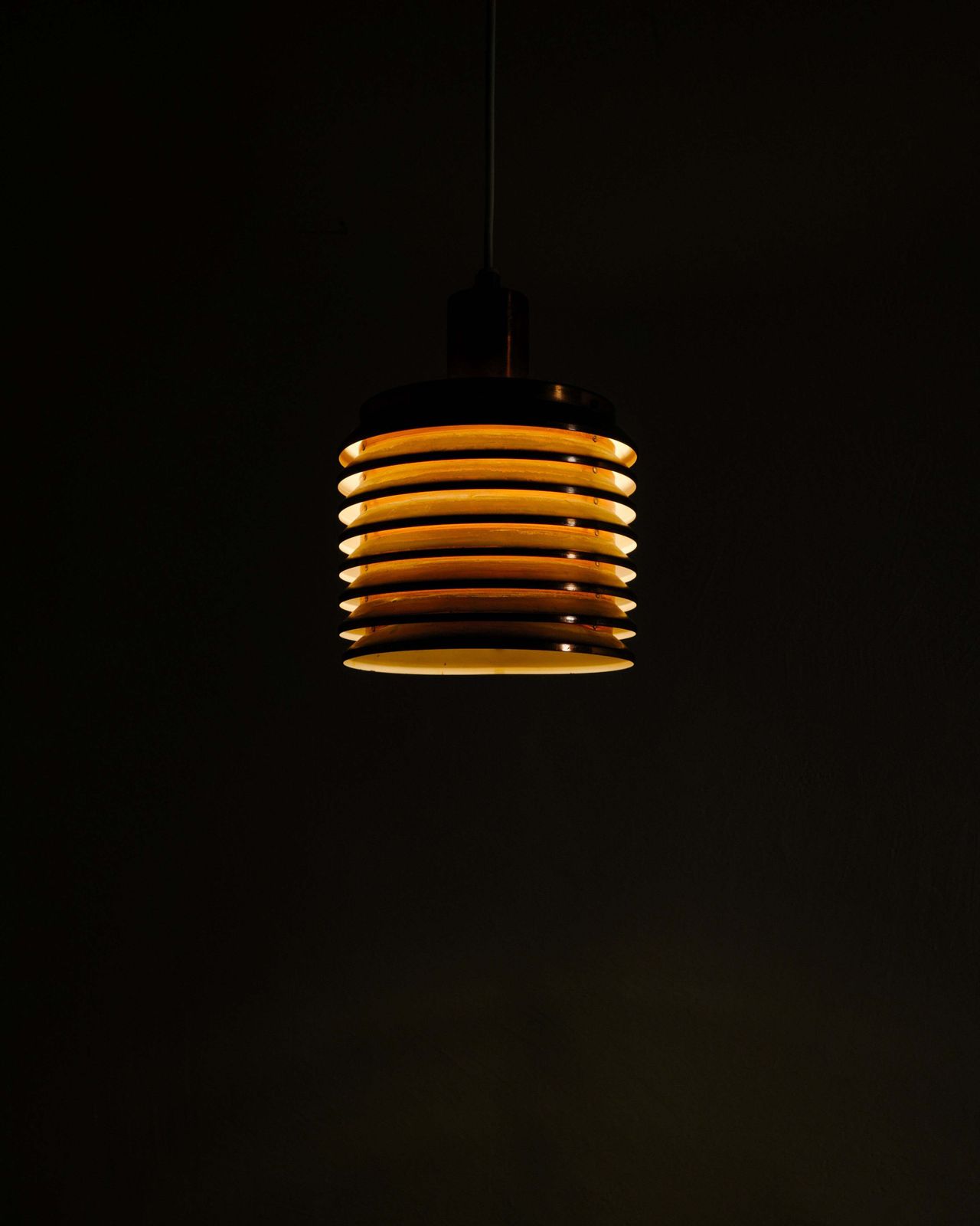 Vintage Swedish Mid Century Copper "T 642" Ceiling Pendant Lamp By Hans Agne Jakobsson, 1950s photo 2350.0