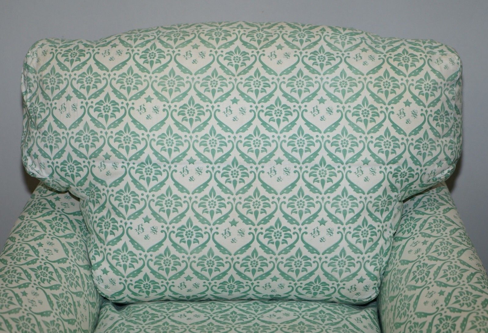 Rare 1954 1959 Howard & Son's Lenygon & Morant Armchair Original Ticking Fabric photo 7850.0