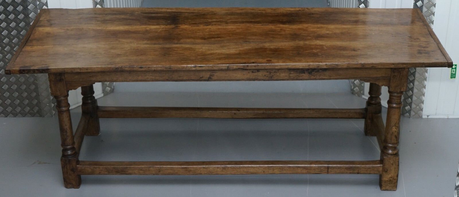 Very Rare Charles I 1630 Oak Refectory Dining Hall Table, Plaish Hall Shropshire photo for sale