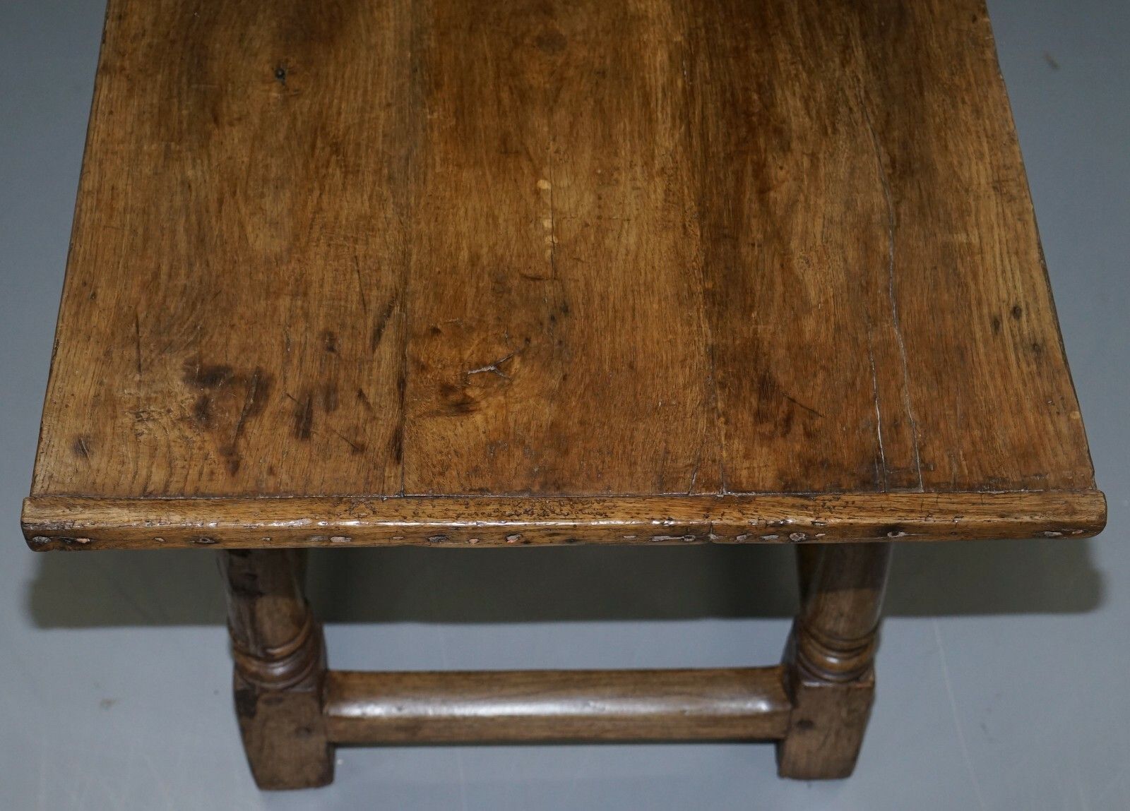 7000.0 Very Rare Charles I 1630 Oak Refectory Dining Hall Table, Plaish Hall Shropshire photo