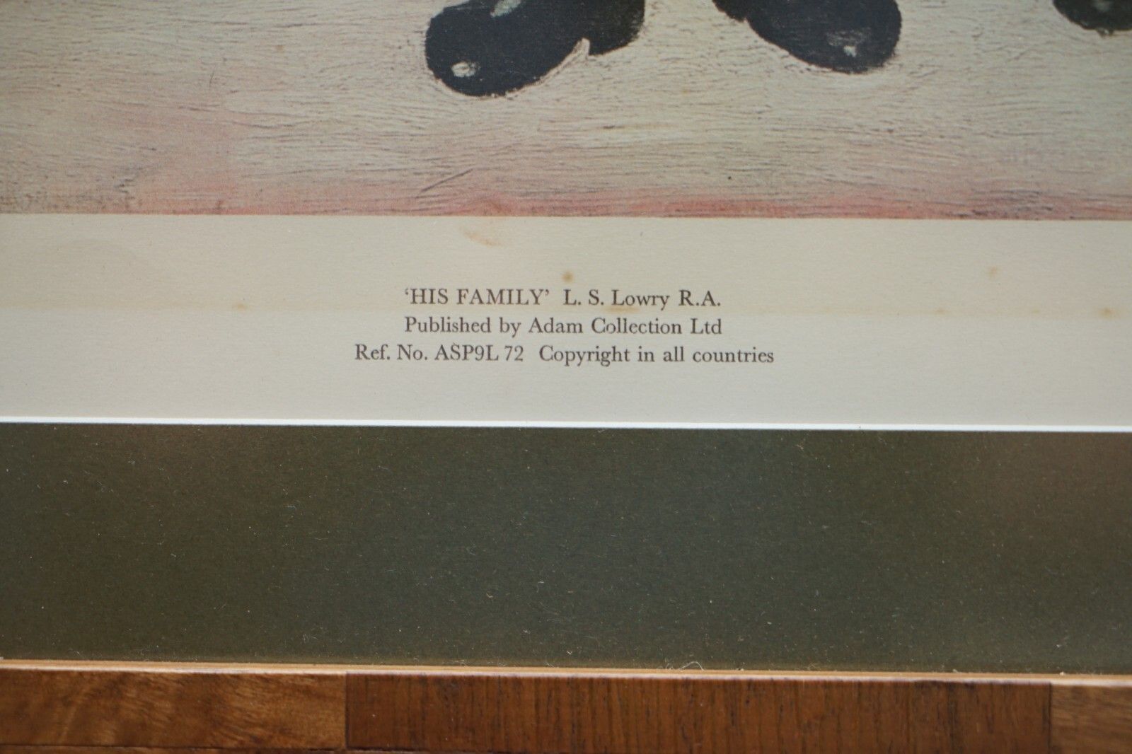Large Original L S Lowry His Family Signed Ltd Edition 444/575 Lithograph Print photo 7000.0