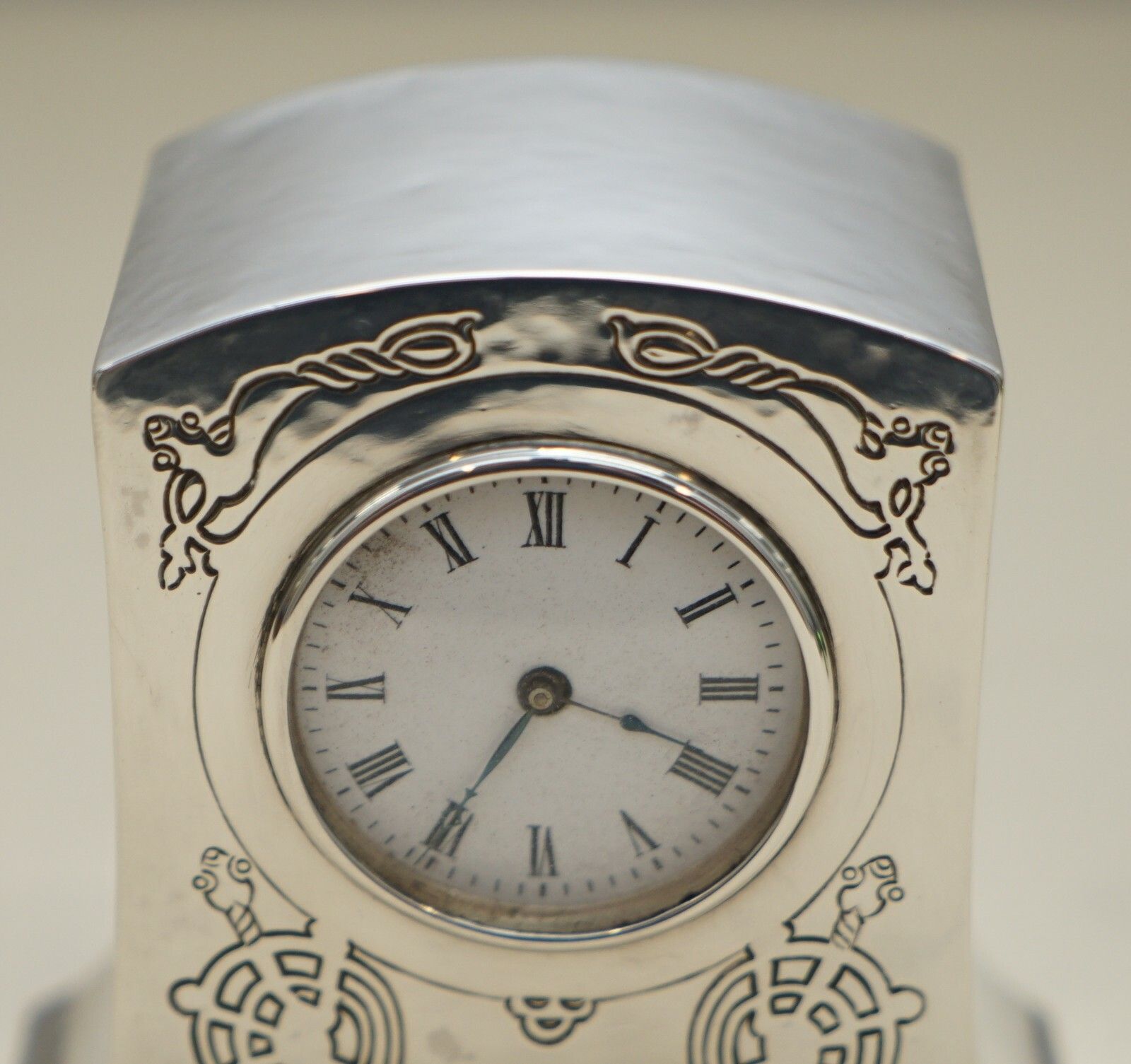 Solid Sterling Silver Liberty's London 1915 Miniature Carriage Clock Tudric Feel photo 7000.0