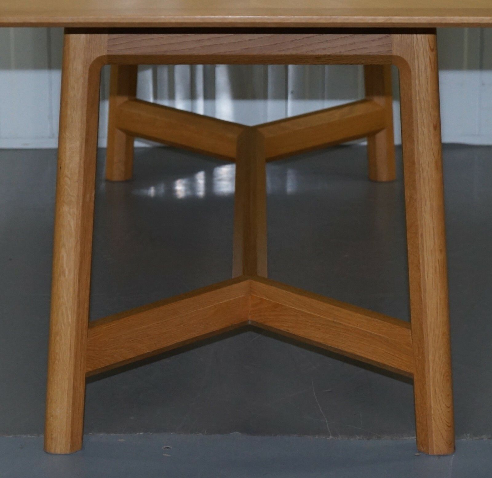 Furniture Rrp £14,500 David Linley Newlyn Sycamore Wood & Marble Hayrake Dining Table photo