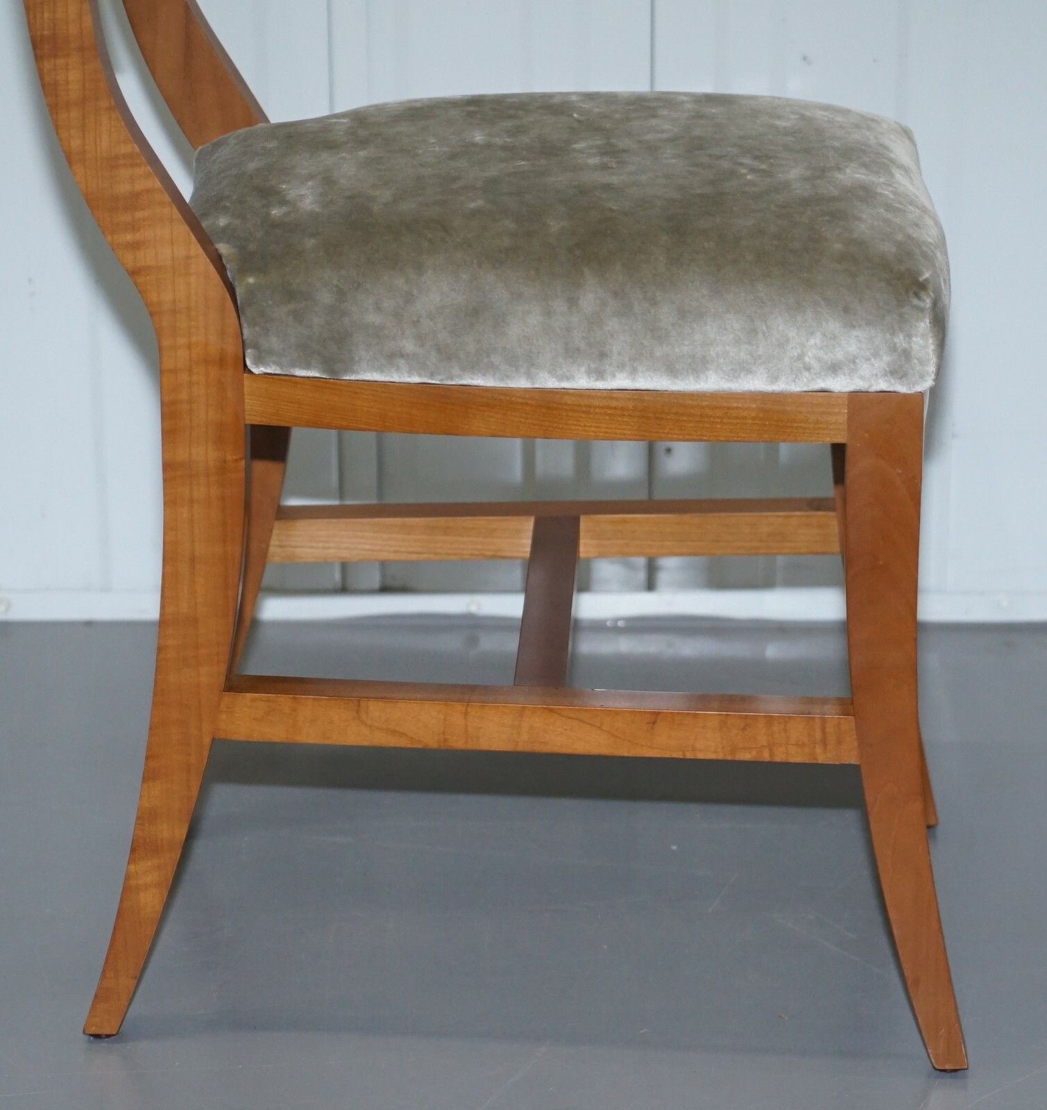 Very Rare Pair Of Rrp £22,000 Hermes Paris Cherry Wood Chairs Luxury Premium photo buy