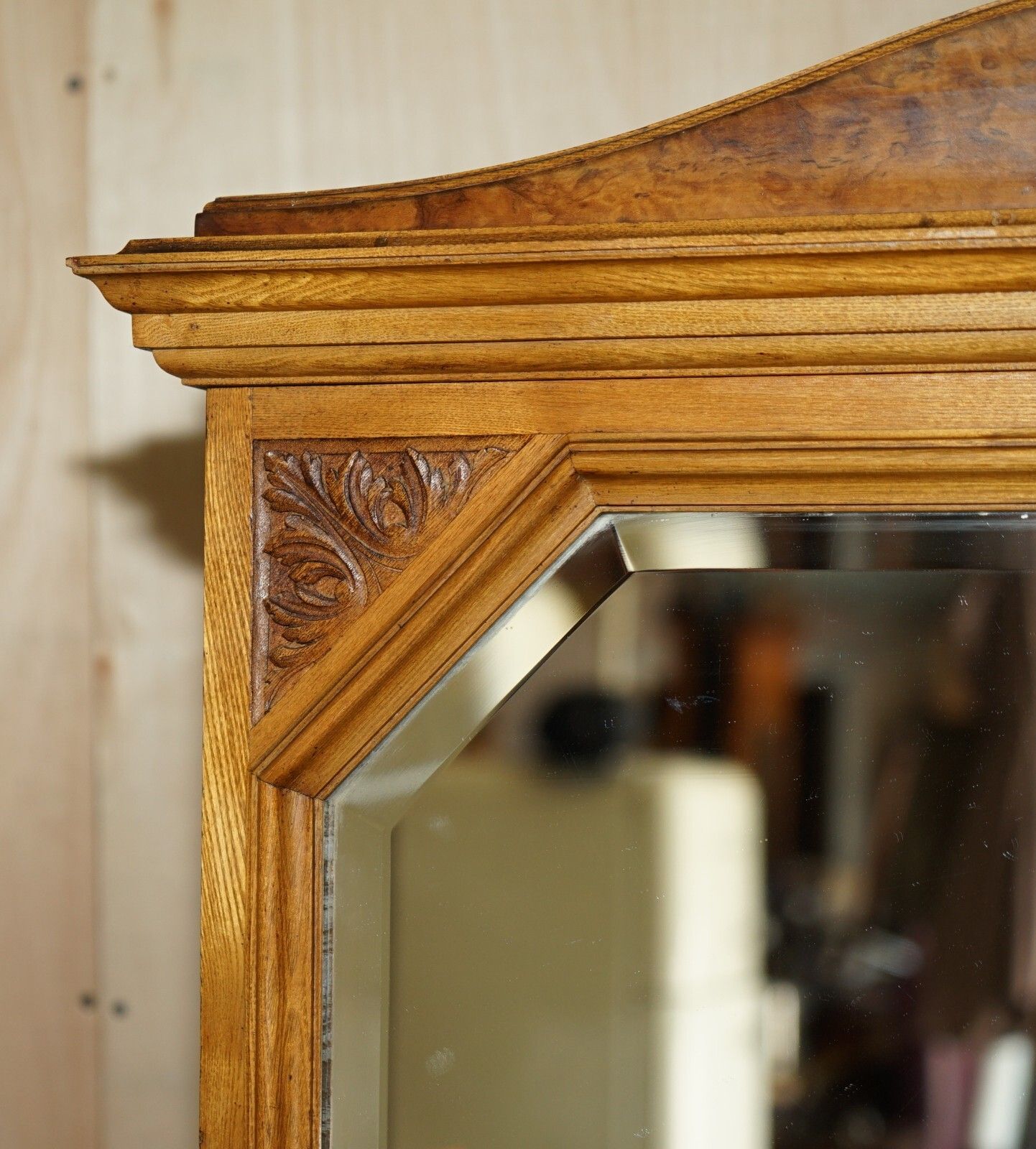 Antique Victorian Ash & Burr Walnut Gillows Of Lancaster Cheval Mirror Sconces photo 6000.0