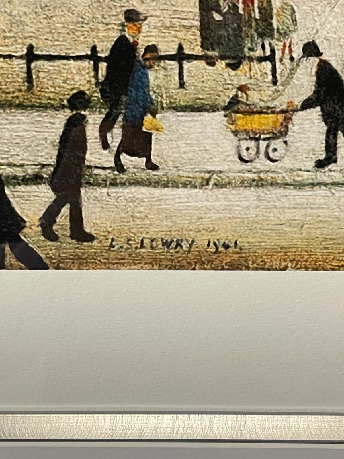 L S Lowry Saturday Afternoon Limited Edition Print 60/99 With All Documentation photo Art