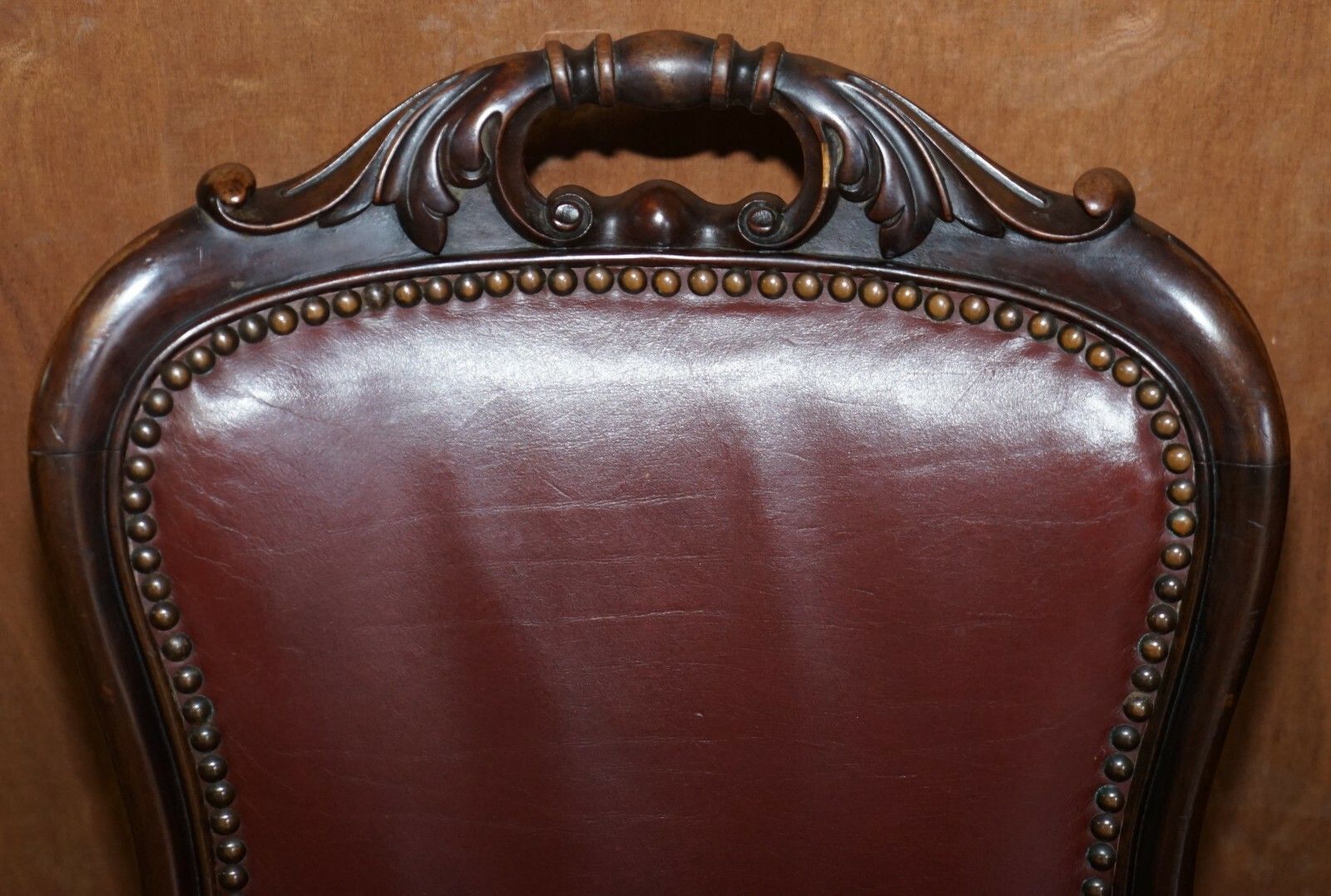 Exquisite Quality Victorian 1860 Mahogany & Leather Dining Chairs After Gillows photo 5000.0