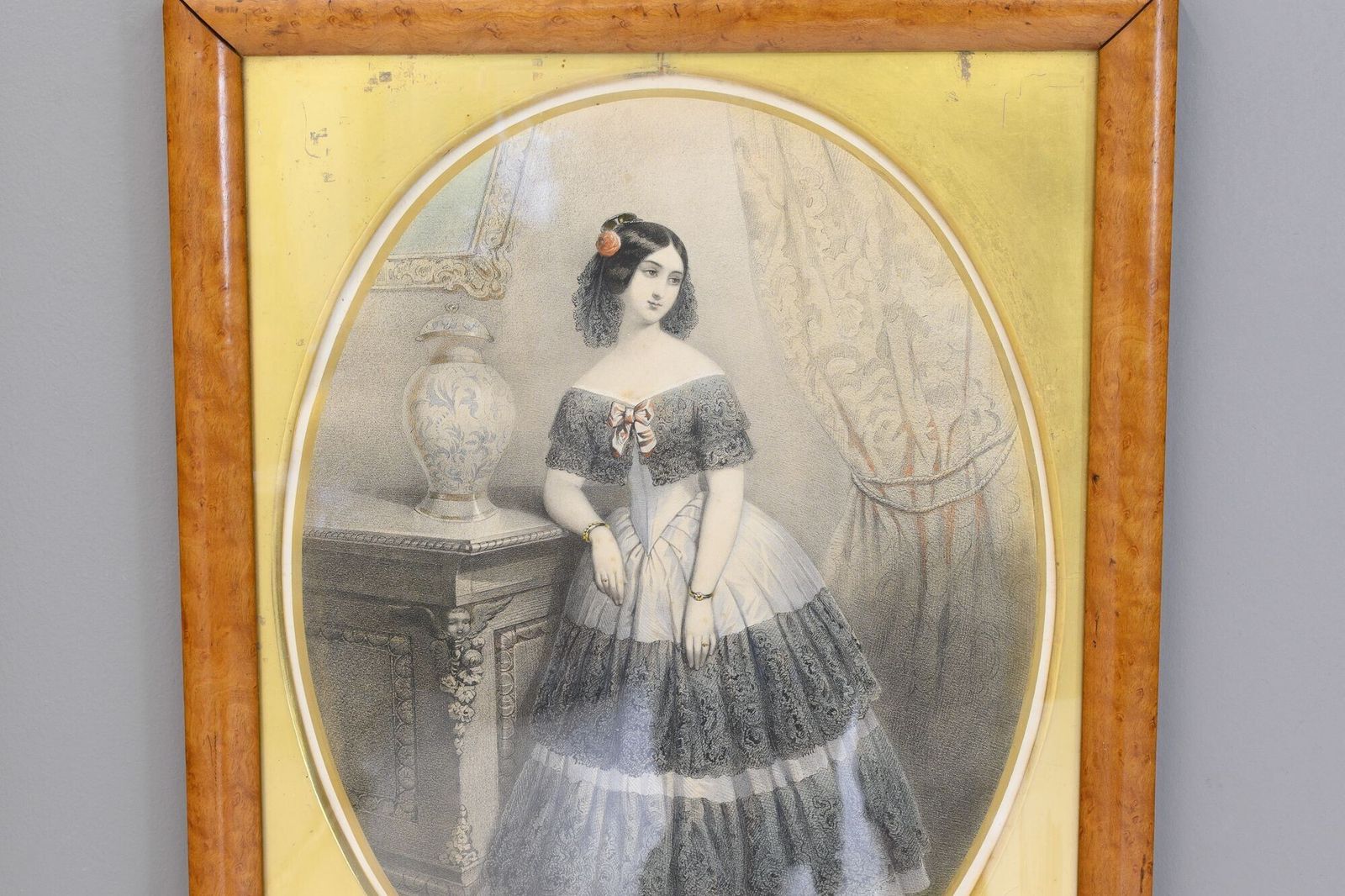 Pair Of Prints, 1800s, Paper, Antique photo Art