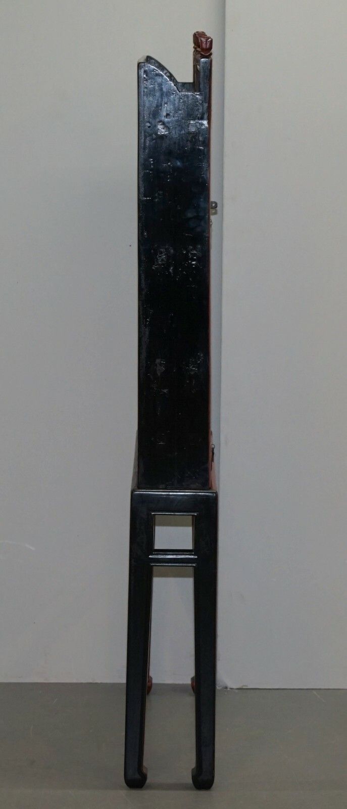 photo for sale Exquisite Shanxi Province 18th Century Chinese Red Lacquer Cabinet Ornate Carved