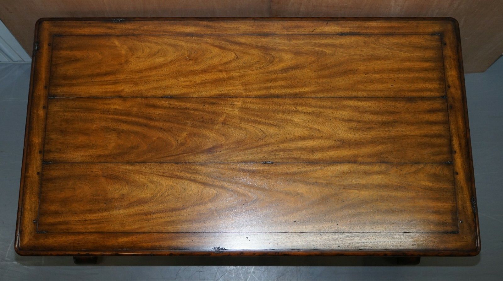 After Rj Horner Gold Giltwood Griffon Mahogany Double Sided Desk Writing Table photo Furniture