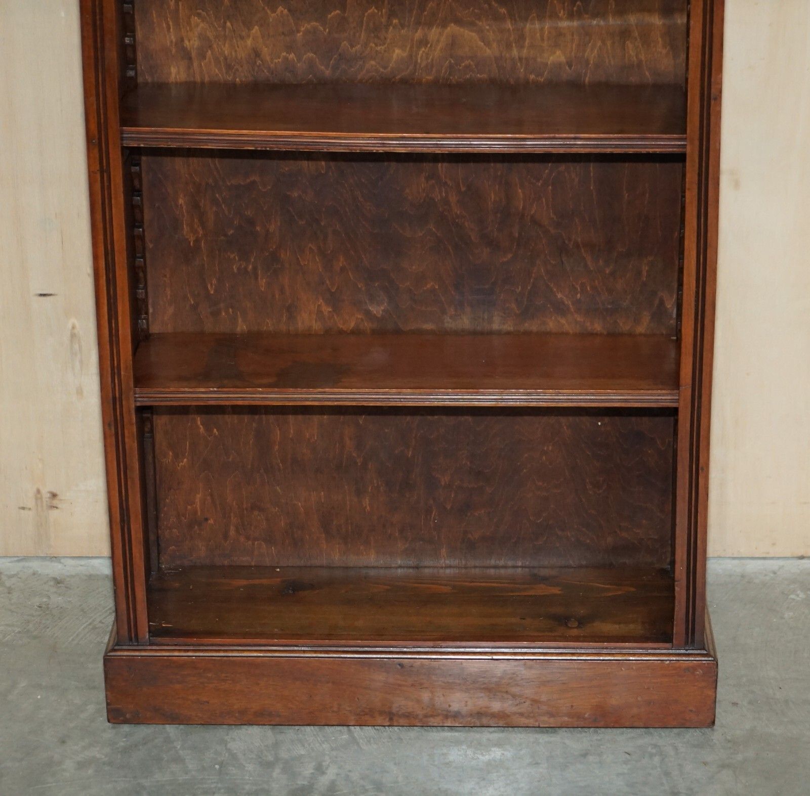 Pair Of Fine Antique Regency Mahogany Brass Gallery & Marble Dwarf Bookcases photo 3950.0