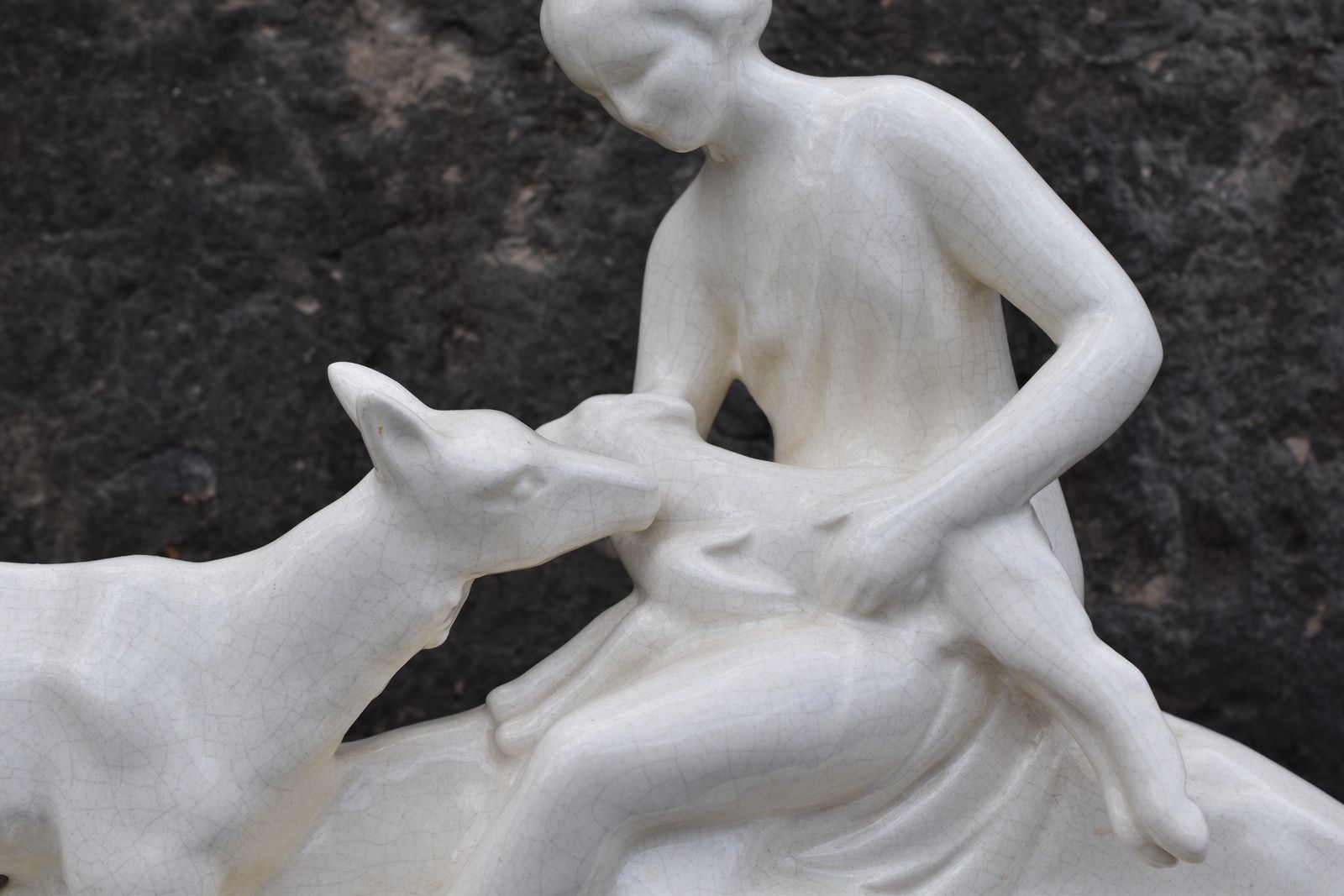 250.0 Odyv, Woman With A Nanny Goat And Kid (Circa 1935) photo