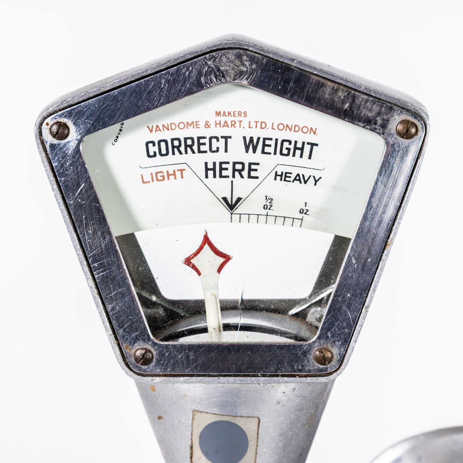 1950’s Large Original Shop Cast Weighing Scales photo Home Decor