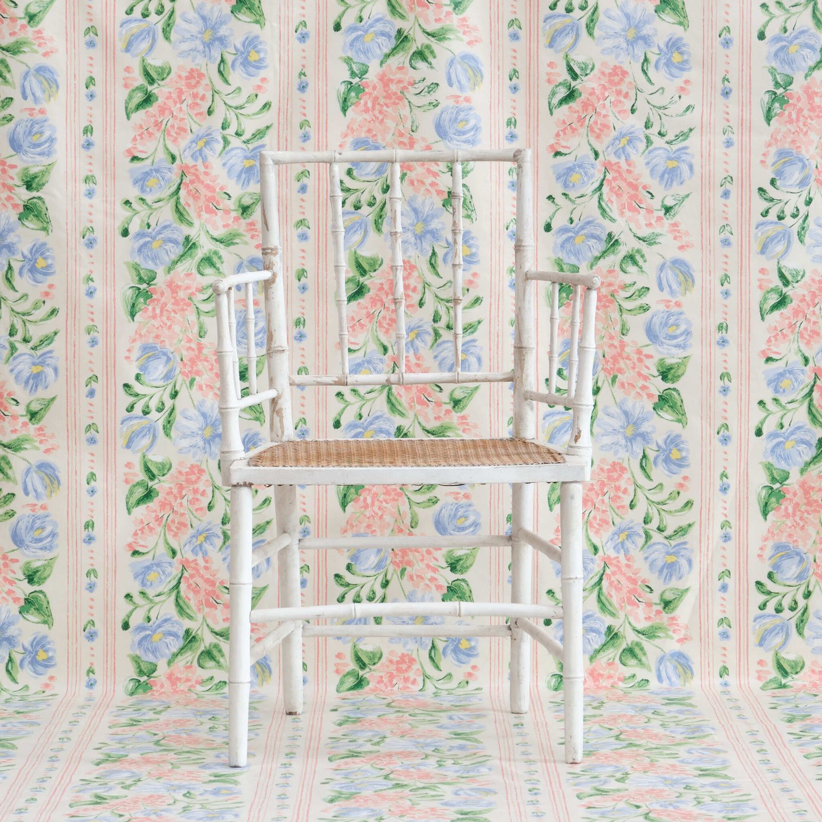 19th Century Faux Bamboo Armchair In Later Paint photo buy