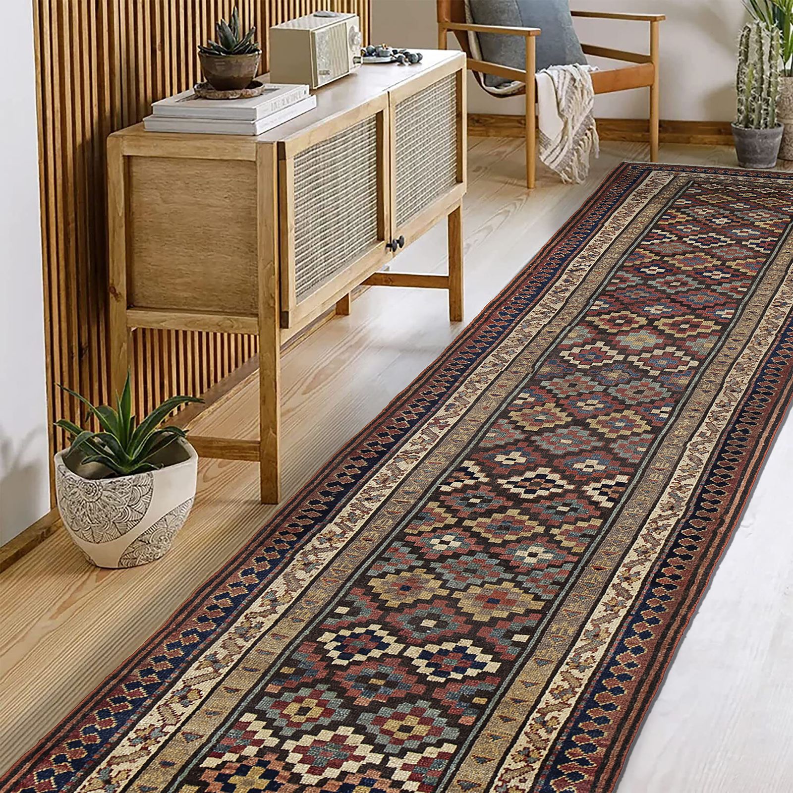 Antique Shahsavan Runner 405x103cm photo furniture