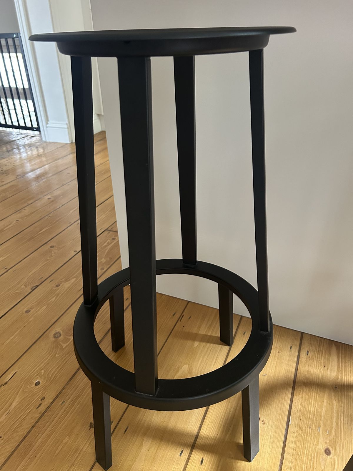 Pair Of Hay Revolver Swivel Bar Stools – Black Metal photo Furniture