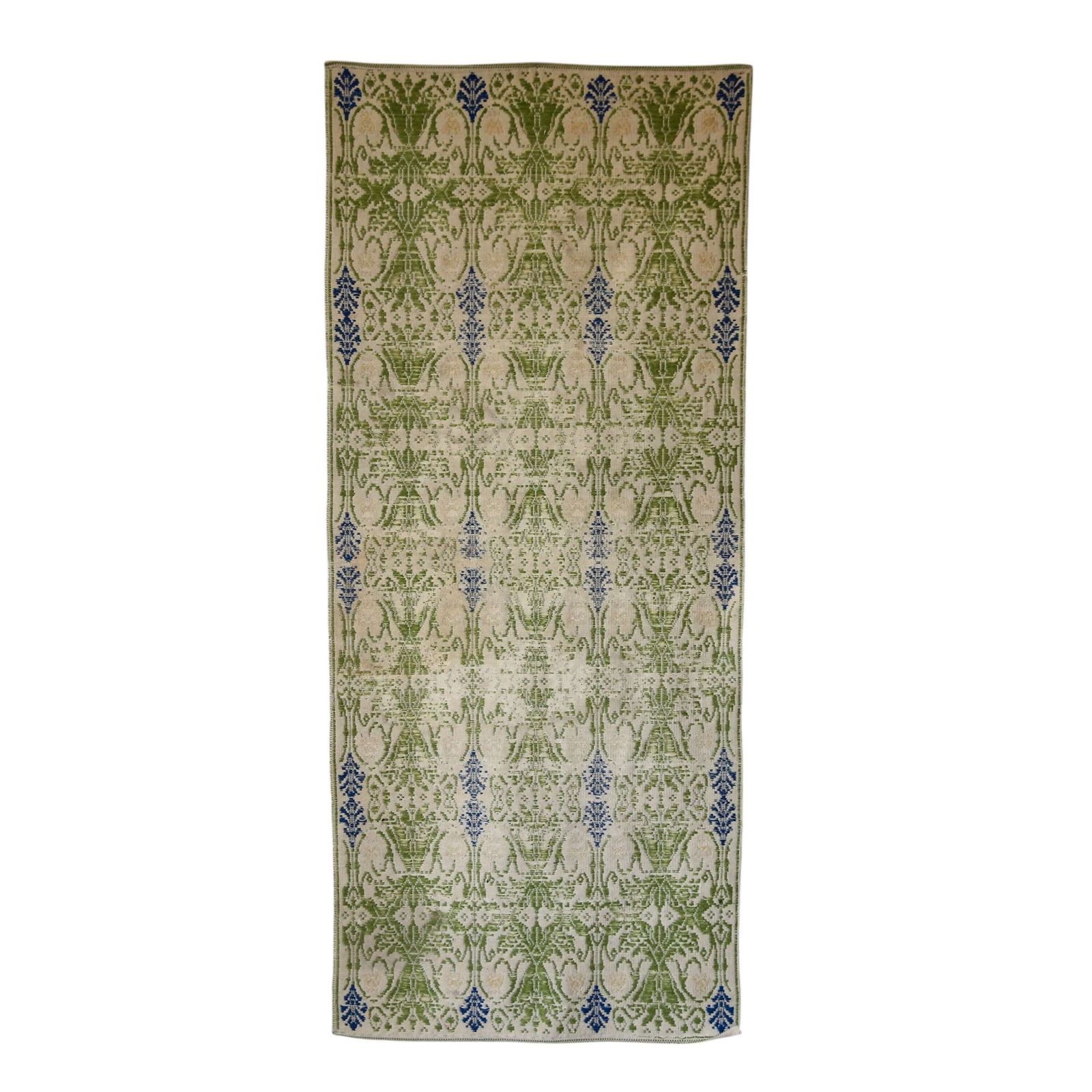 Vintage Vibrant Portuguese Flatwoven Kilim Runner/Rug