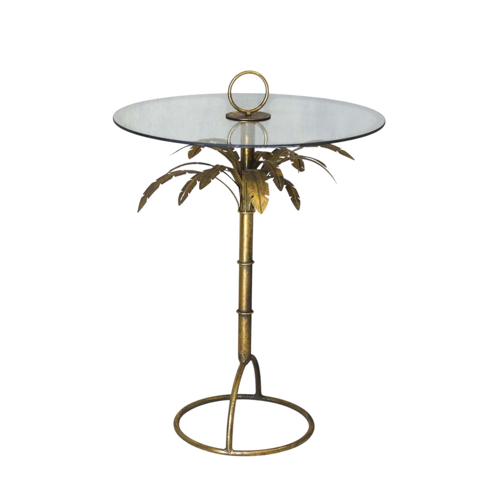 Mid Century Glass Table   Gatsby Glass Top Table