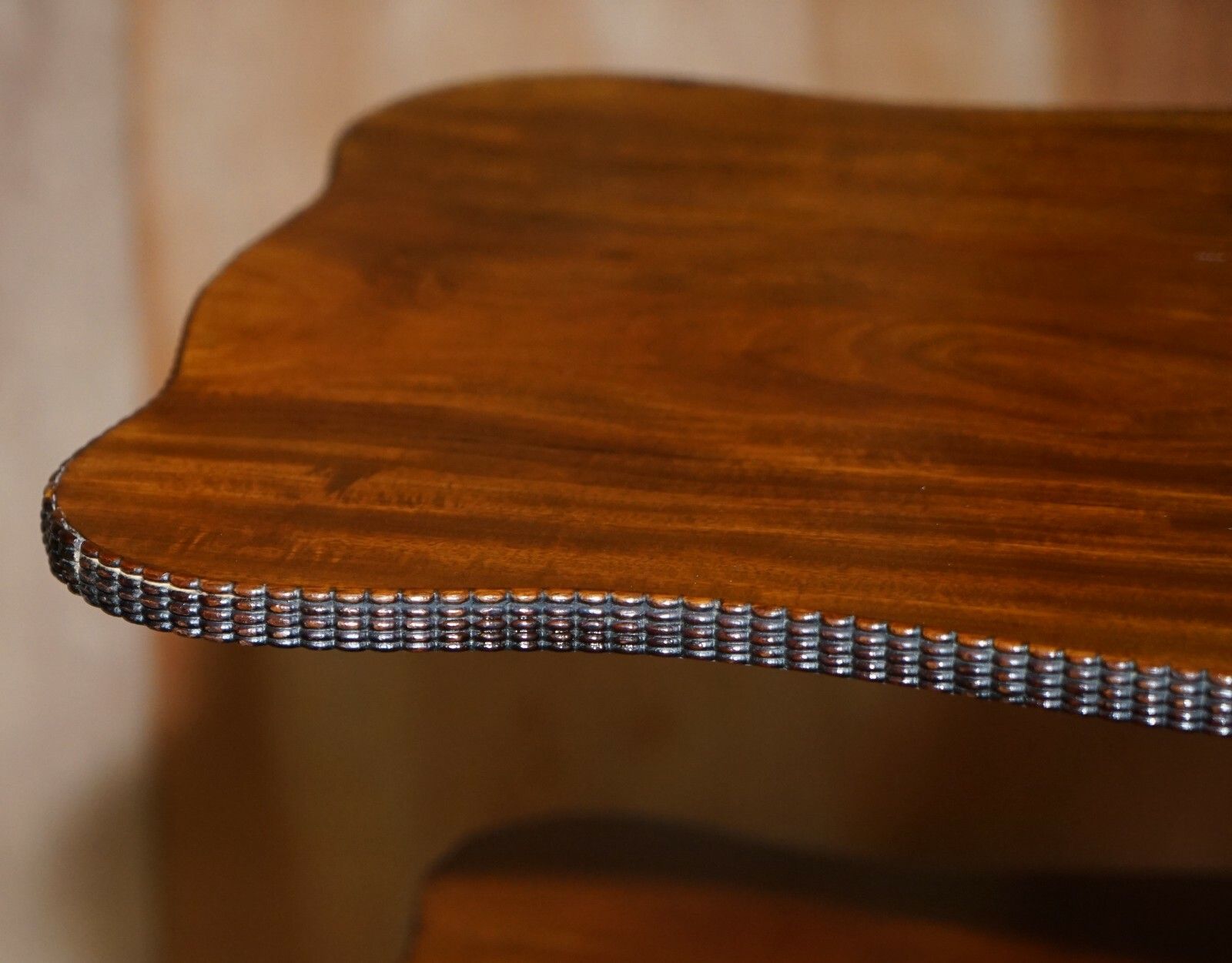 photo furniture Restored Antique Gillows Cuban Mahogany Dumb Waiter Metamorphic Occasional Table