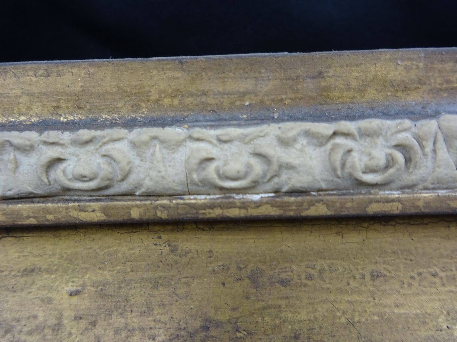 Victorian Gilt Gesso Frame (No Glass) As Found. photo vintage