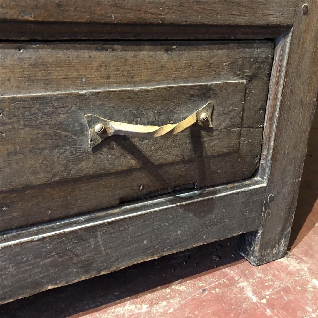 Antique Oak Large French Country Kitchen Cupboard 19th Century photo buy