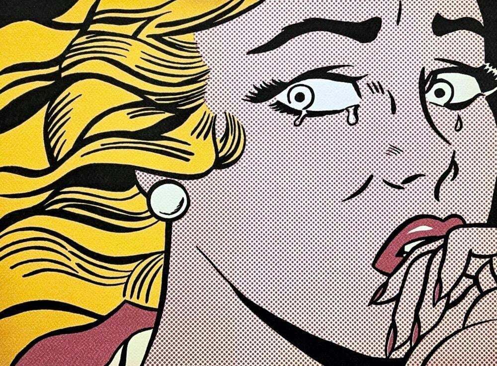 Roy Lichtenstein — Crying Girl, Executed In The 1990s. Limited Edition Silkscreen photo for sale