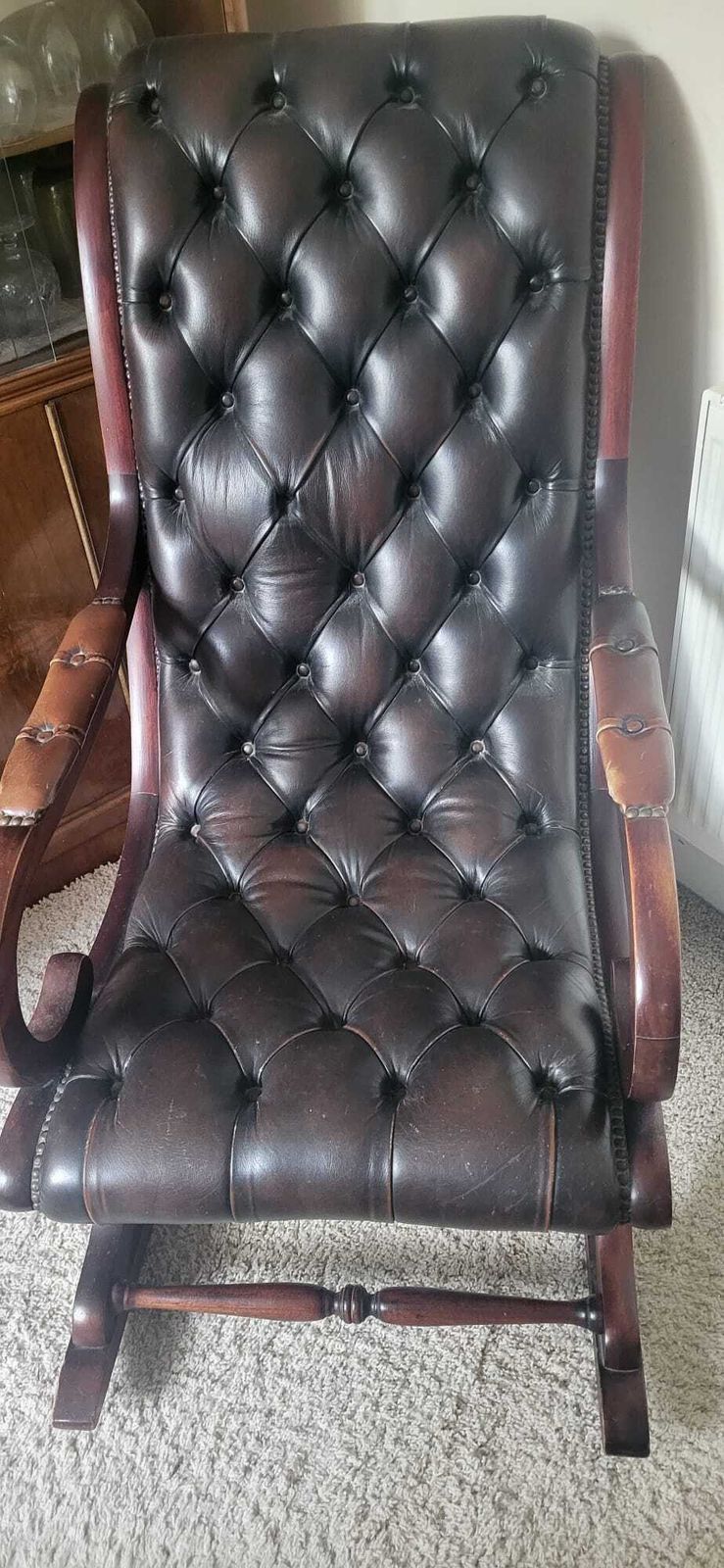 Vintage Chesterfield Rocking Chair photo for sale