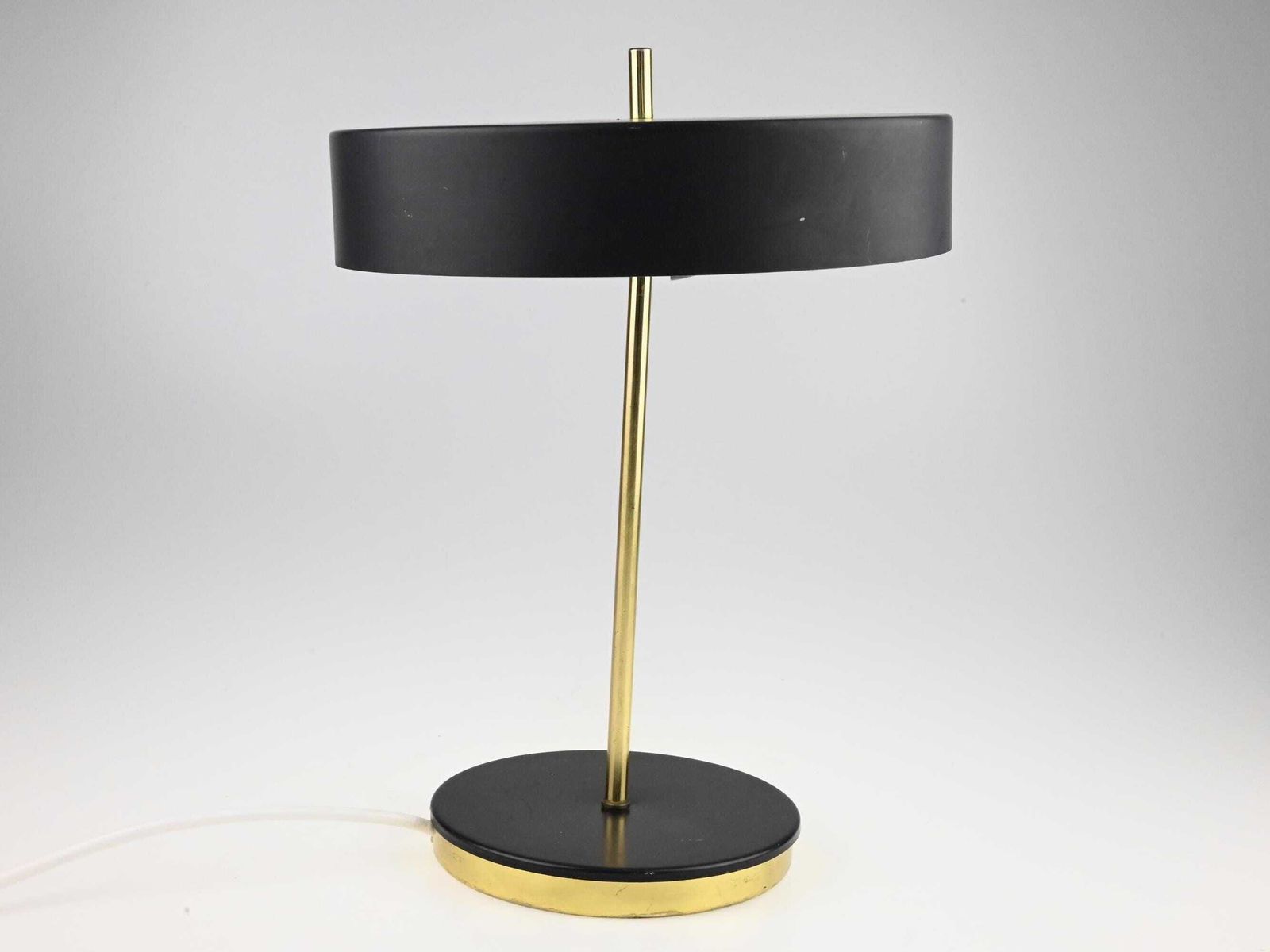 Vintage Kamenicky Senov Table Lamp, Mid Century Black And Gold Lamp, Desk Lamp, Mid Century Lighting, Table Lamp, Desk Light, Vintage Lamp photo vinterior