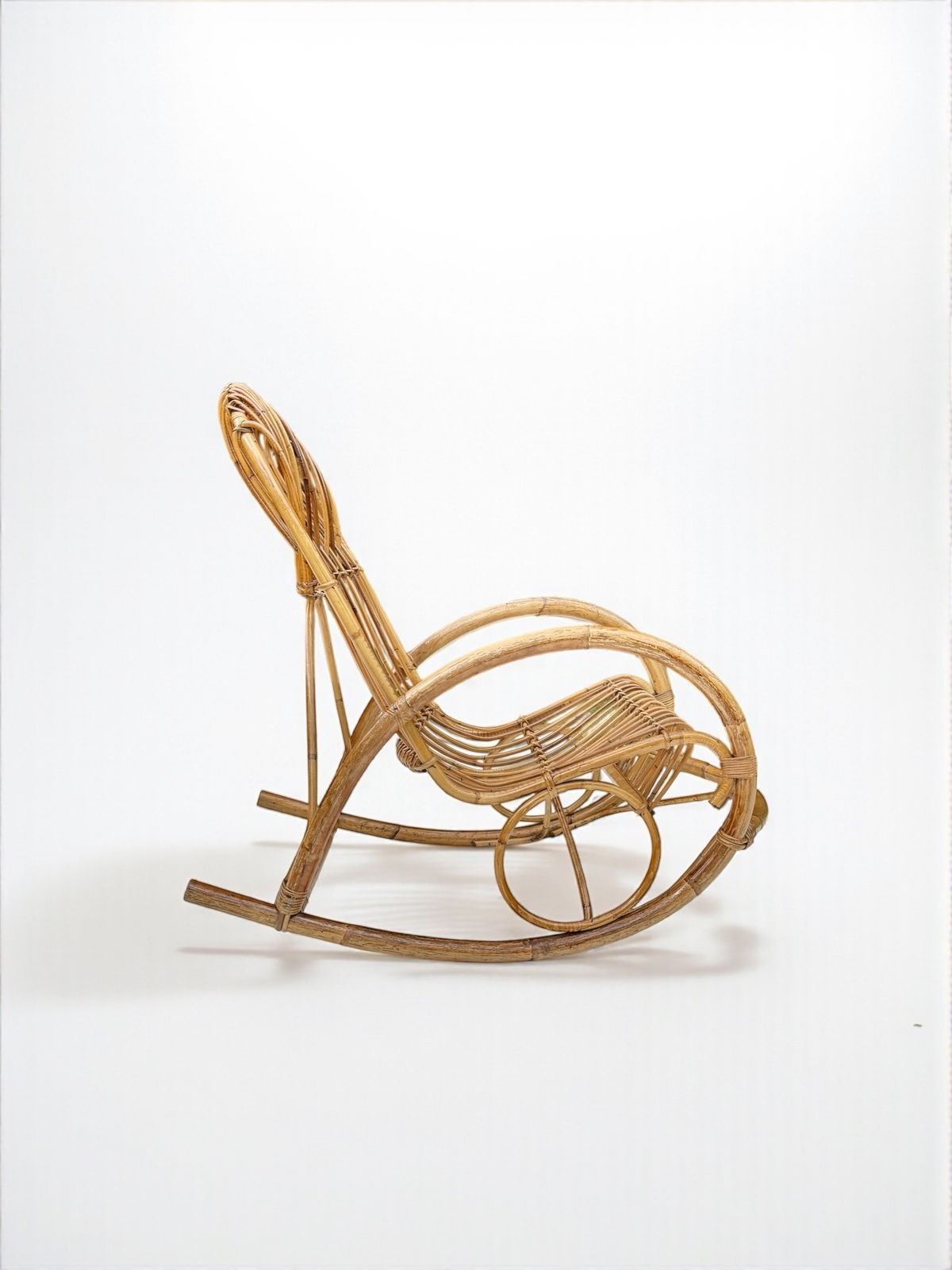 Franco Albini, Bamboo Rocking Chair, Italy 1950's photo 750.0