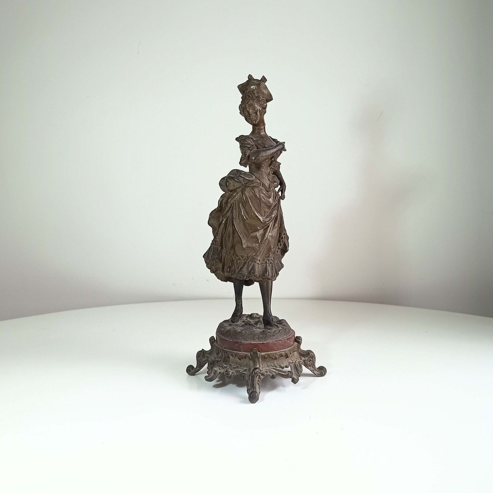 19th Century Classical Bronzed Spelter Sculpture Signed Ernest Rancoulet, Napoleon III Style