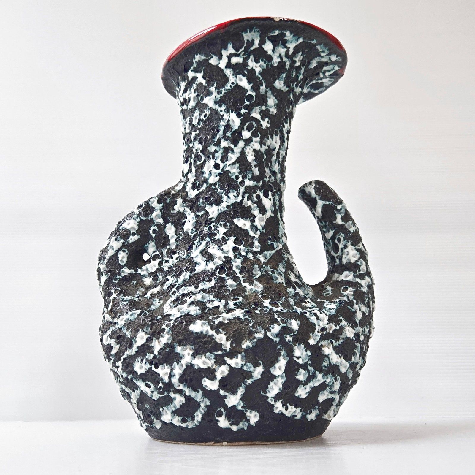 Vintage 1960s Ceramic Vase Fat Lava Vallauris Marius Musarra 60s Retro 1960s photo furniture