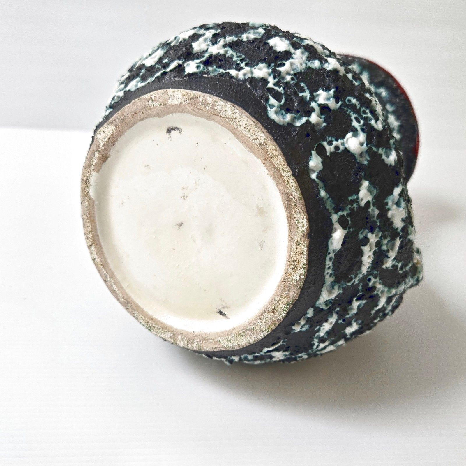 Vintage 1960s Ceramic Vase Fat Lava Vallauris Marius Musarra 60s Retro 1960s photo vintage