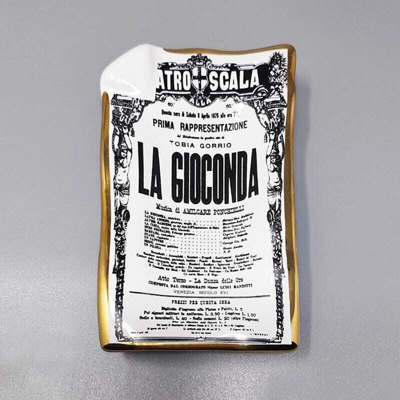 1960s Catchall/Vide Poche In Porcelain "La Gioconda" By Piero Fornasetti. Made In Italy. photo Home Decor