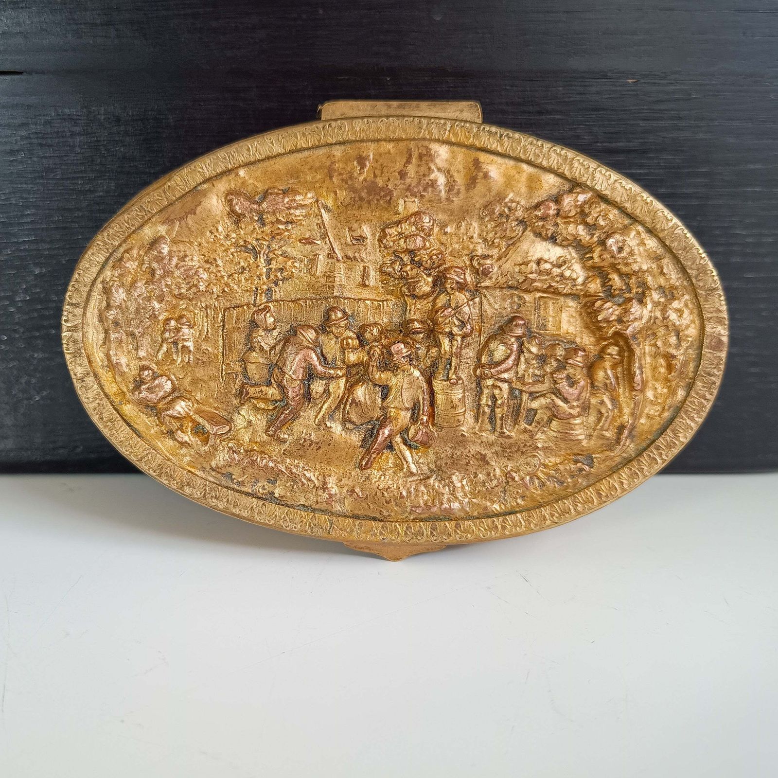 Empire Style French Ormolu Trinket Box, C. Late 19th Century photo buy