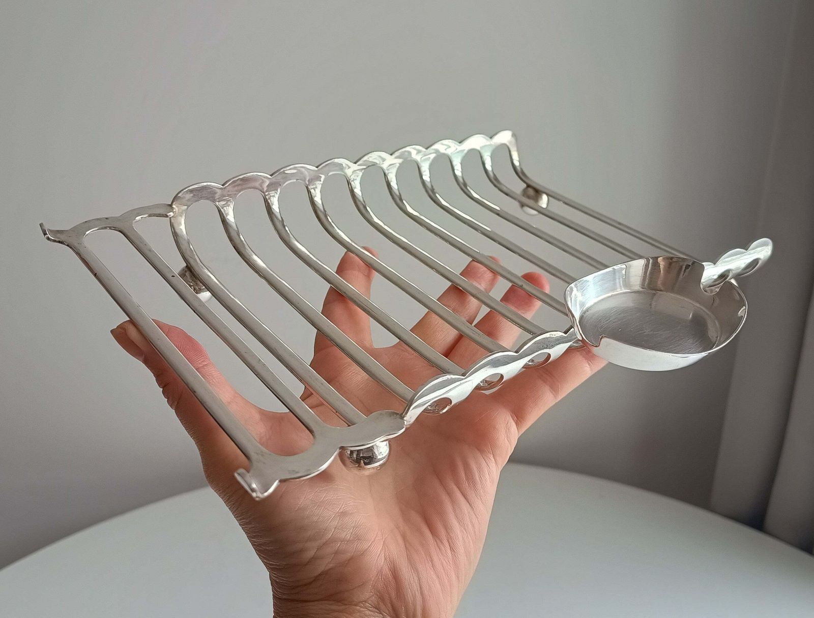 Antique English Silver Plate Asparagus Server Drainer With Provencal Sauce Or Butter Side Dish Signed Late Victorian To Edwardian Sheffield photo 155.0