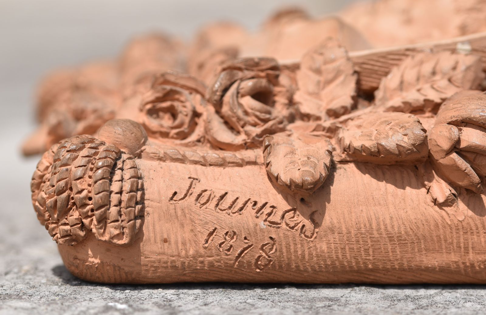 Maurice Journès, Cupid In A Garland Of Roses (1878) photo for sale