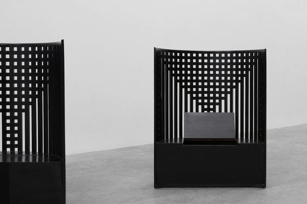 Black Willow Chairs By Charles Rennie Mackintosh For Atelier International, Italy, 1980s, Set Of 2 photo furniture