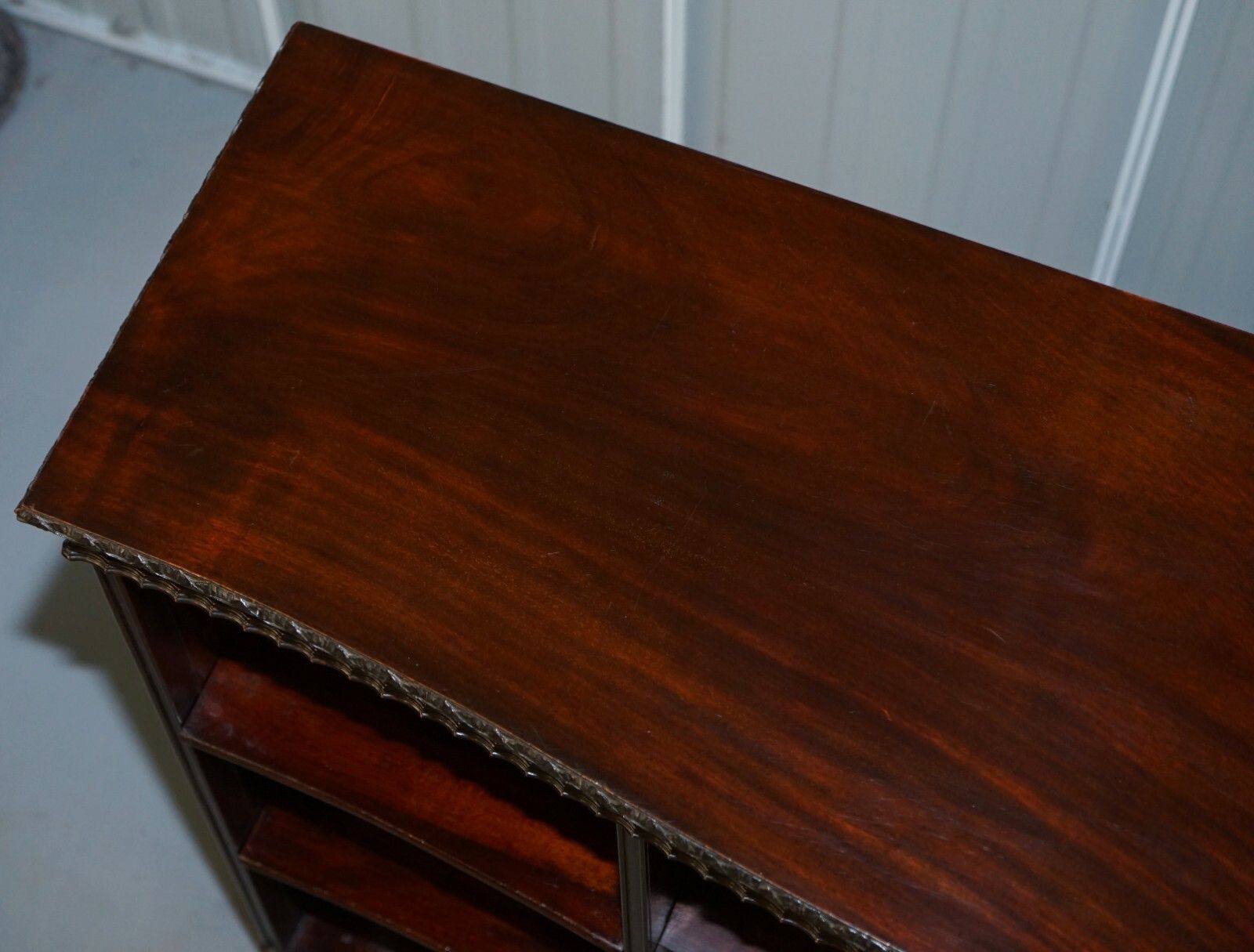 Gardner & Son Circa 1840 Serpentine Fronted Claw & Ball Feet Library Bookcase photo Furniture