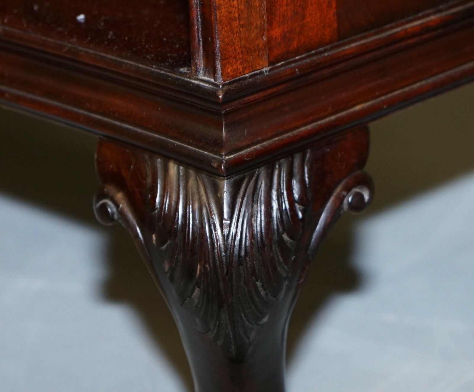 photo furniture Gardner & Son Circa 1840 Serpentine Fronted Claw & Ball Feet Library Bookcase