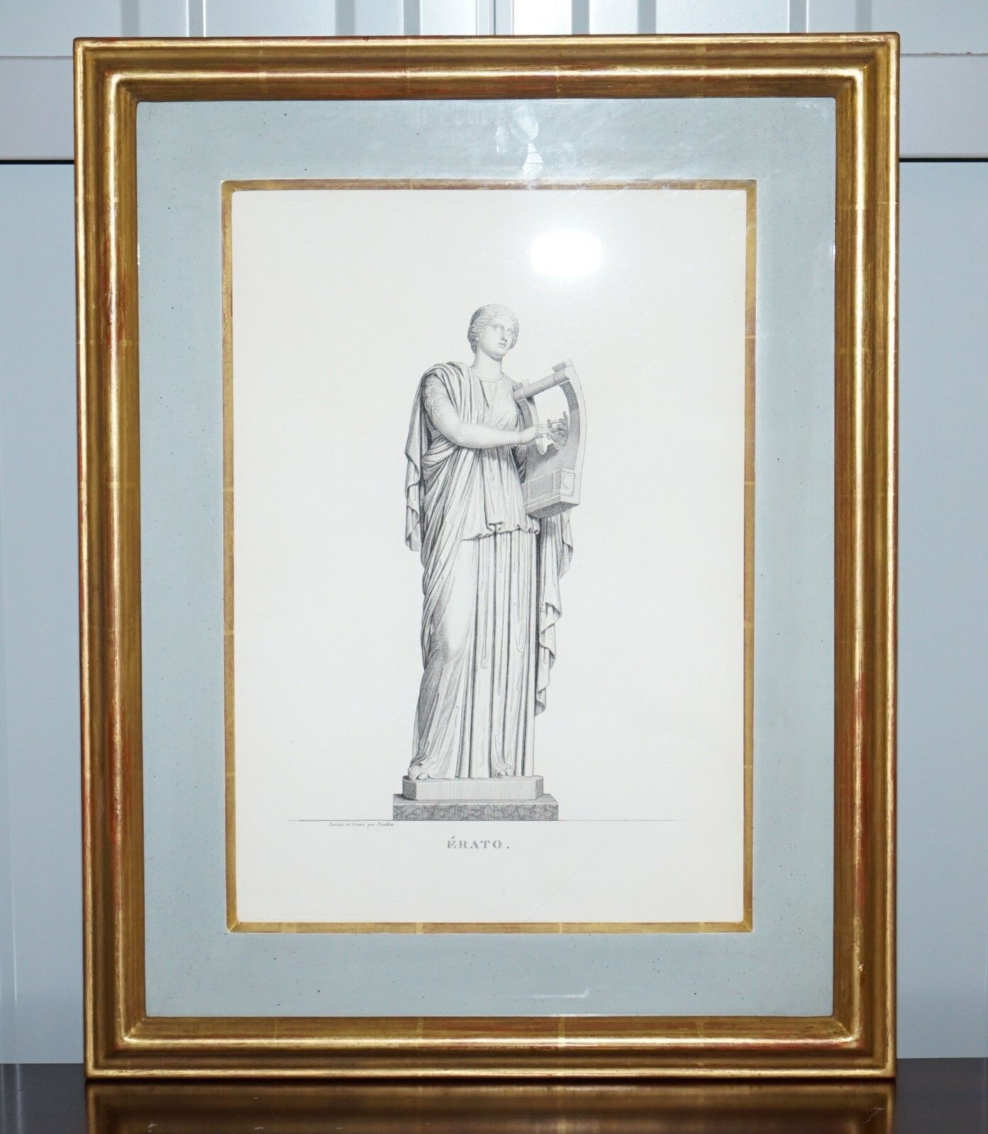 Art Exquisite Suite Of Four 1800 Bouillon Copper Plate Engraved Roman Statue Prints photo