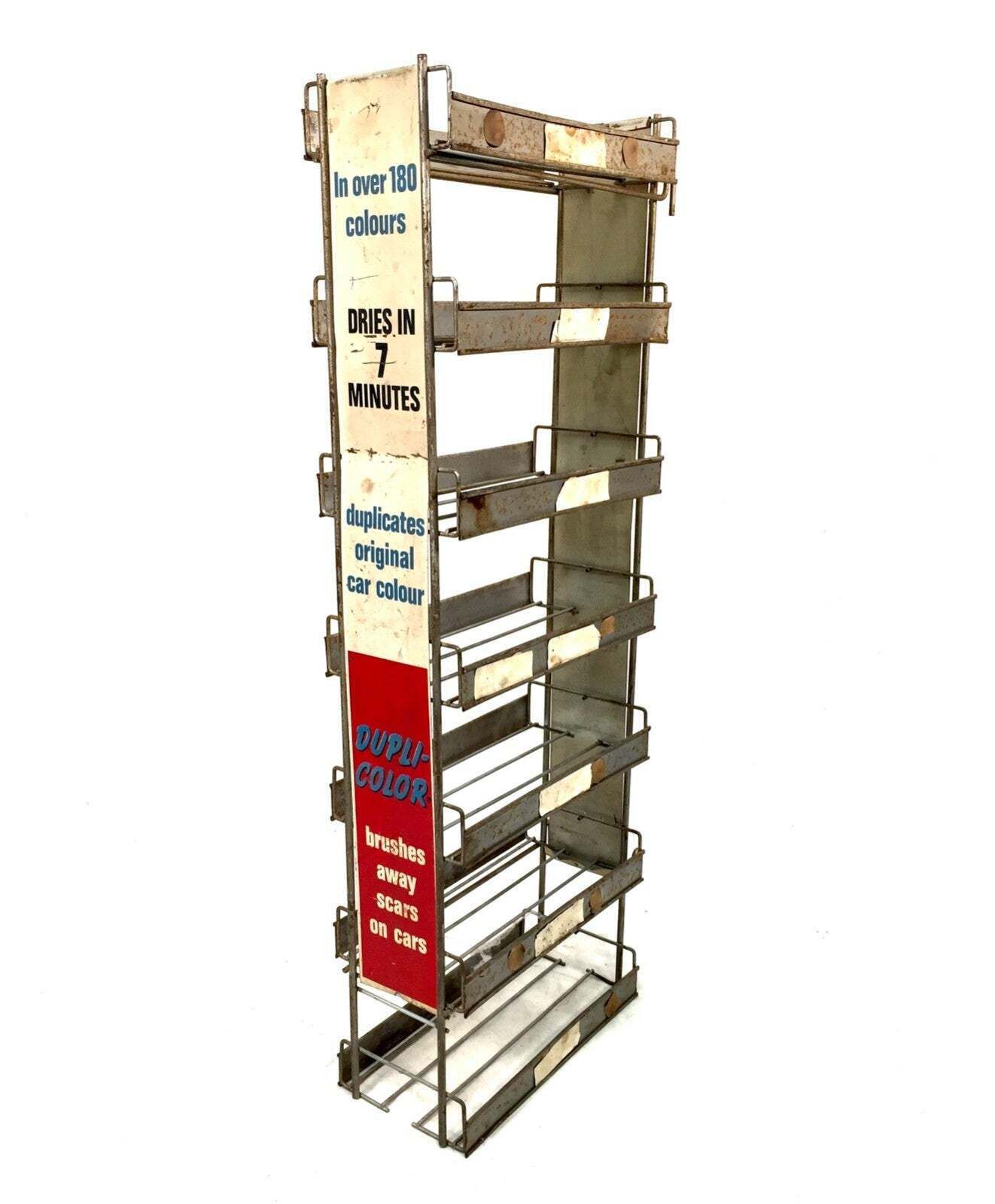 Antique Advertising 1970s Dupli Color Car Garage Shop Display Dispenser Rack photo for sale