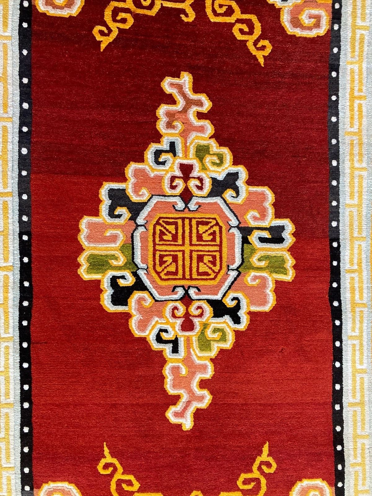1450.0 Vintage Tibetan Rug 2.12m X 1.24m photo